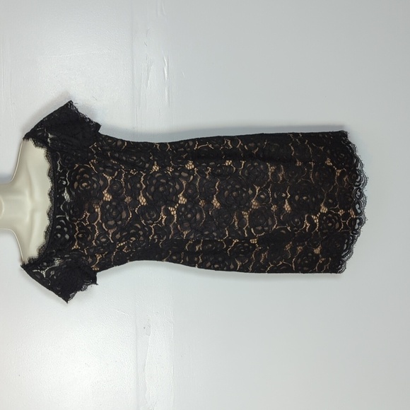 Adrianna Papell Off-Shoulder Lace Dress - Picture 1 of 15